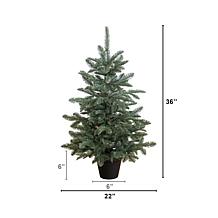 3-ft Christmas Pine Tree with 118 LED Lights by Nearly Natural