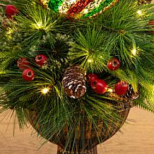 3-ft Finial Ornament Pine Topiary Tree by Nearly Natural