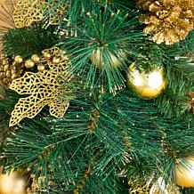 3-ft Pre-Lit Christmas Tree with Ornaments by Nearly Natural