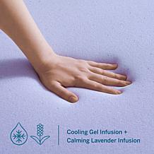 3” Lavender and Gel Memory Foam Mattress Topper, Twin