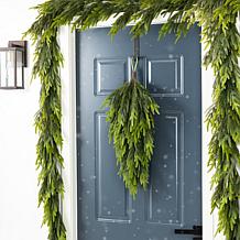 31.5" Christmas Greenery PE Dripping Teardrop