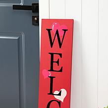 36"H Valentine‘s Wooden Welcome Porch Sign