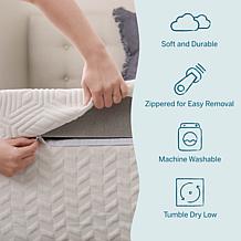 4" Bamboo Charcoal and Gel Memory Foam Mattress Topper, Full