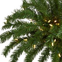 4 ft. Christmas Palm Artificial Tree with 150 Warm White LED Lights