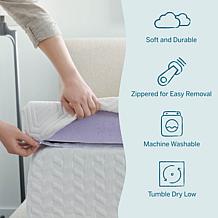 4” Lavender and Gel Memory Foam Mattress Topper, Twin