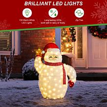 41.25" Lighted Christmas 3D Fabric Outdoor Yeti Decor