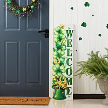 42" St. Patrick's Lighted Shamrock Porch Decor