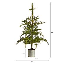 4.5Ft. PreLit Christmas Pine Tree in Planter