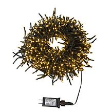 480-Light 16-Foot Connectable Warm White LED Cluster Garland