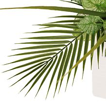 5 ft. Artificial Tarovine Tree with White Decorative Pot
