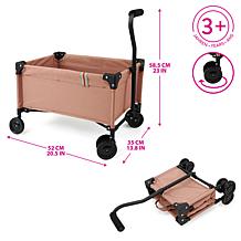 509 Little Crew Pink Doll Wagon with Foldable Design