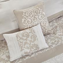 510 Design Ramsey Embroidered 8-Piece Comforter Set Neutral Queen