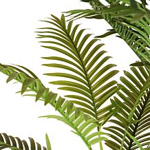 6 ft. Artificial Areca Palm Tree with White Decorative Pot