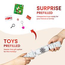 6-pack Christmas Snowflake Party Cracker with Gift Contents