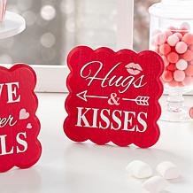 6" Valentine's Table Decor 2-piece Set