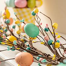 72" Easter Egg & Berries Garland with Pastel Accents