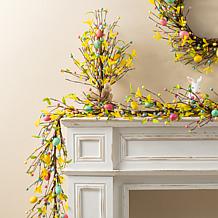 72" Easter Egg & Berries Garland with Pastel Accents