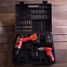 74-piece Combo Cordless Drill and Driver Set