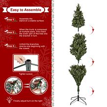 7.5ft Pre-Lit Green Cashmere Slim Pine Christmas Tree