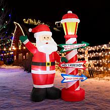 7FT Lighted Inflatable Santa Claus Outdoor Decor