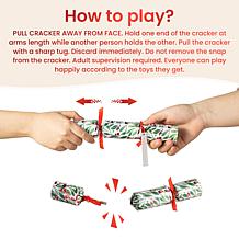 8-pack Christmas Holy Leaves Party Cracker with Gift Contents