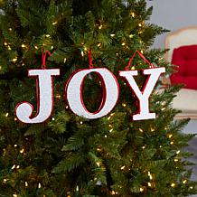 8.5” Joy Holiday Deluxe Shatterproof Ornament - Set of 3