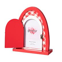 8.5"H Valentine's Wooden Door-Shaped Photo Frame Table Decor