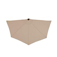 9' Half-Round Patio Umbrella with Easy Crank - Sand