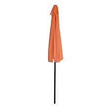 9' Half-Round Patio Umbrella with Easy Crank - Terracotta