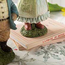 9.75"H Easter Resin Bunny Couple Table Decor