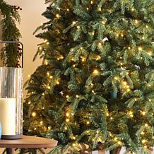 9ft Pre-Lit Green Slim Fir Christmas Tree with Remote