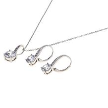 Absolute™ Cubic Zirconia Pavé Pendant and Drop Earrings Set