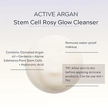 Active Argan Stem Cell 24K Eye Cream & Rosy Glow Cleanser