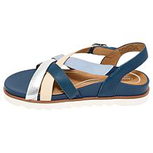 Aetrex® Carmen Leather Casual Sandal