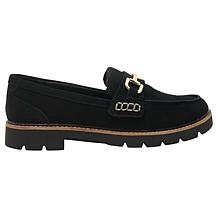 Aetrex Collette Adjustable Suede Bit Loafer