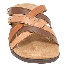 Aetrex® Kasey Leather Casual Sandal