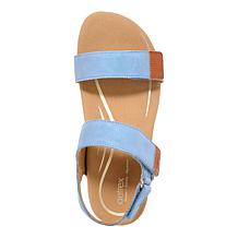 Aetrex Leslie Adjustable Suede Sandals