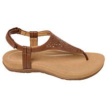 Aetrex Quinn Memory Foam Arch Support Adjustable Thong Sandal