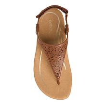 Aetrex Quinn Memory Foam Arch Support Adjustable Thong Sandal