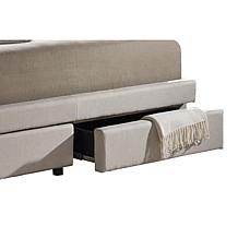 Ainge Button-Tufted Fabric Upholstered Storage King Size Bed