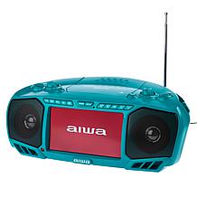 Aiwa 7" LCD Streaming, DVD, CD, FM Radio & Bluetooth Portable Boombox