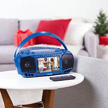 Aiwa 7" LCD Streaming, DVD, CD, FM Radio & Bluetooth Portable Boombox