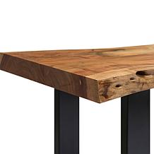 Alaterre Furniture Alpine 48" Entryway Bench with Live Edge