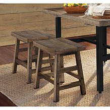 Alaterre Furniture Pomona 20" Saddle Seat Stool 