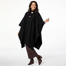 Allison Brown NY Dramatic Cape with Mega Buttons