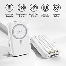 Alpha Digital 10000mAh Magnetic Wireless Charge Power Bank