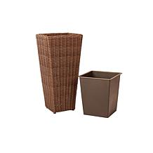 Alto 2-Piece Wicker Planter Set