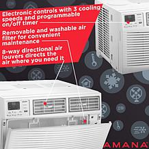 Amana 10 000 BTU 115V Window-Mounted Air Conditioner w/ Remote Control
