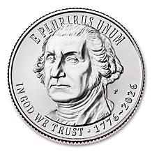 America's 250th Anniversary Dual Date Quarters - (10) 5-Coin Sets AS