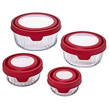 Anchor Hocking TrueSeal 18-piece Sculpted Round Glass Storage Set